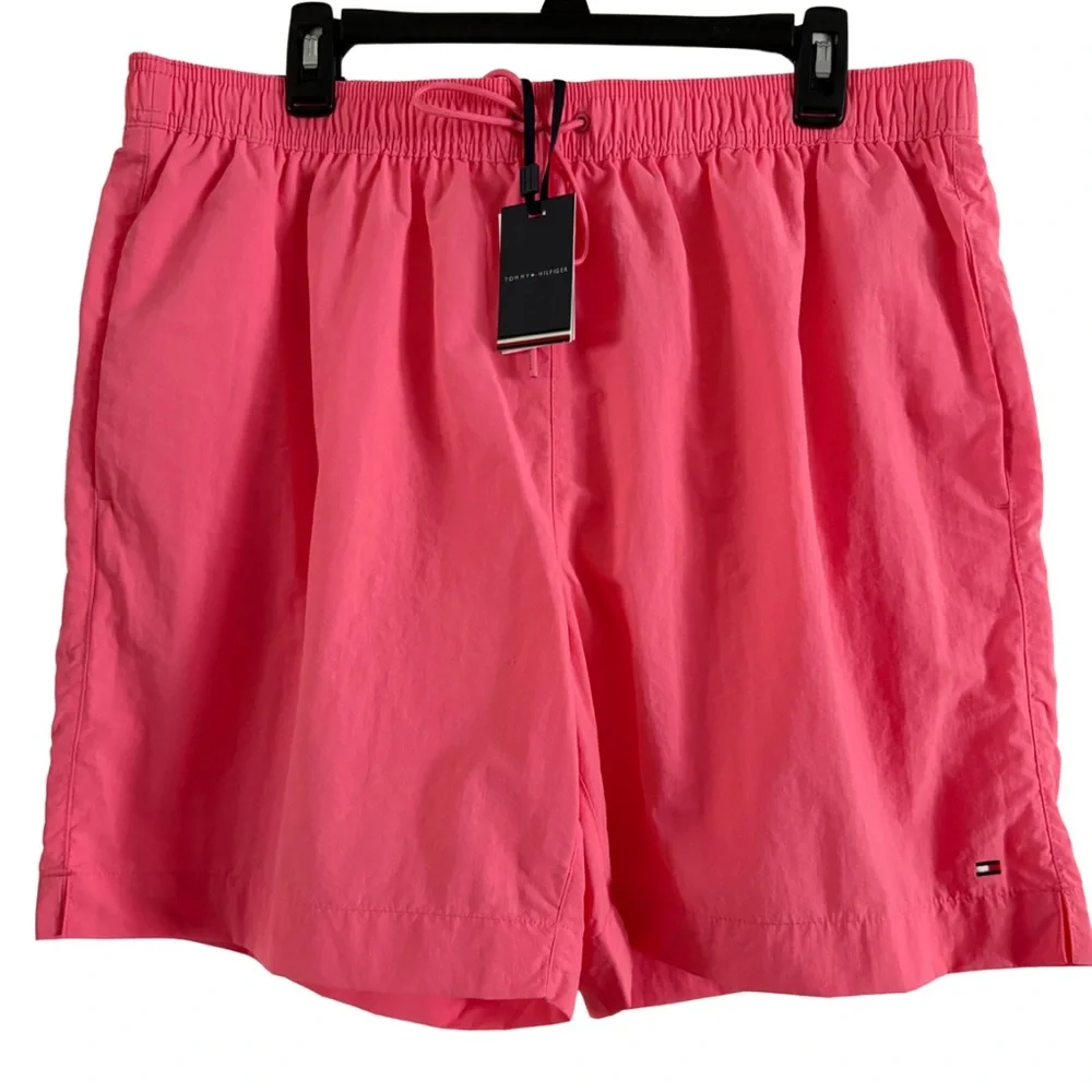 Tommy Hilfiger Swim Trunks Men’s XXL Coral Salmon NWT Regular Fit 2XL Resort